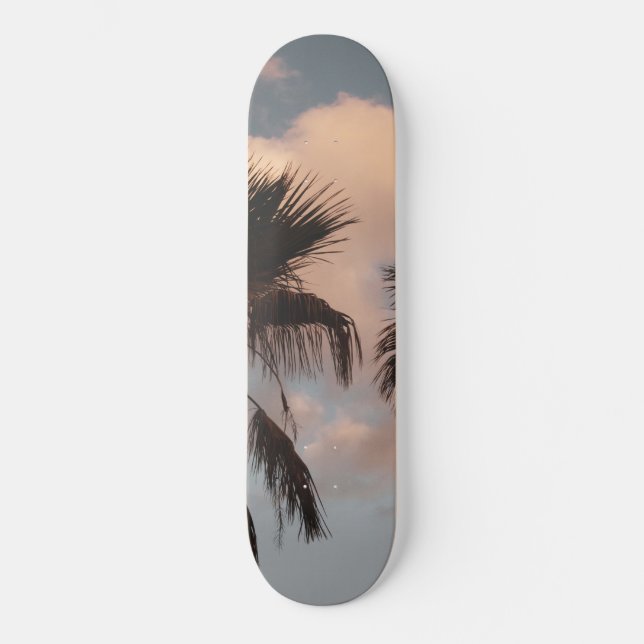 Skateboard Palmiers couchés de soleil #1 #tropical #wall #déc (Recto)