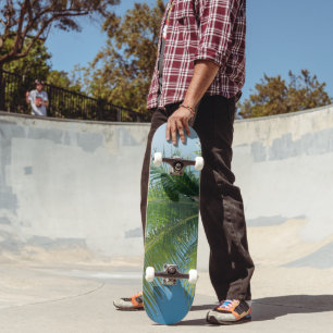 Skateboard Palmiers Paradis des Caraïbes #2 #tropical #océan