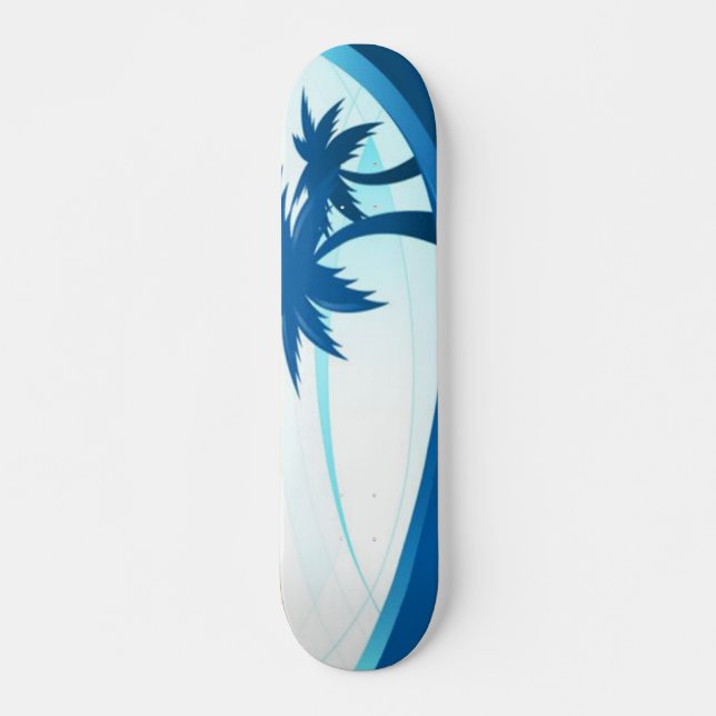 Skateboard Palmiers sur la planche à roulettes de plage (Devant)