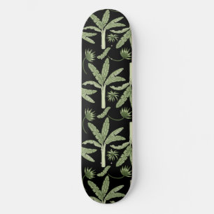 Skateboard palmiers tropicaux sans couture motif