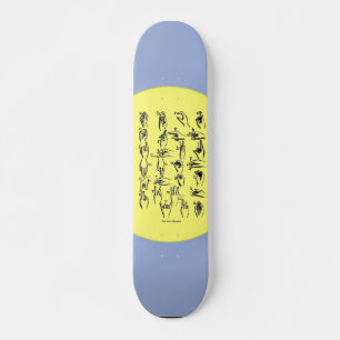 Skateboard Panneau Alphabet Langue des Signes
