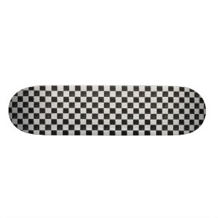 Skateboard panneau de damier
