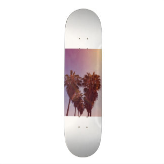 Skateboard Panneau de patin de photo de palmier de coeur