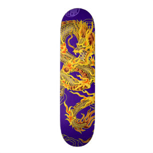 Skateboard Panneau fait sur commande de dragon chinois