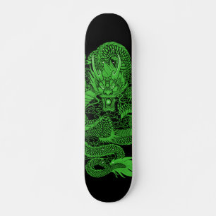 Skateboard Panneau fait sur commande d'élément vert orienta