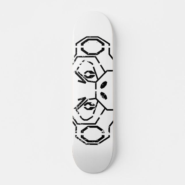 Skateboard Panneau grunge de singe de pochoir (Devant)