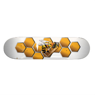 Skateboard panneau réfléchi de patin d'abeille