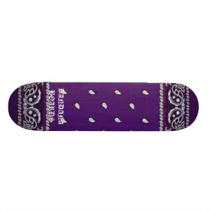 Skateboard PANNEAUX de BANDANA pourpres
