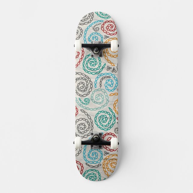 Skateboard Papier fripé par fantaisie de broderie (Recto)