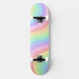 Skateboard Papier peint arc-en-ciel esthétique
