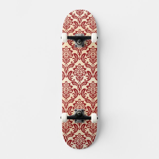 Skateboard Papier peint de motif de damassé (Recto)