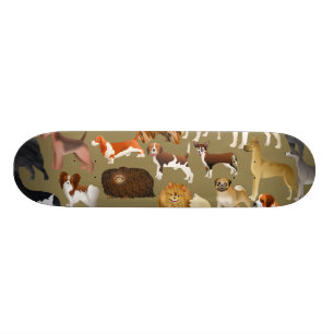 Skateboard Papier peint de pure race de chien