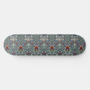 Skateboard Papier peint floral Morris Navy Blue Snakeshead