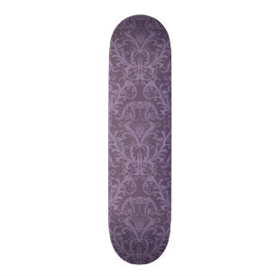 Skateboard Papier peint floral pourpre 2