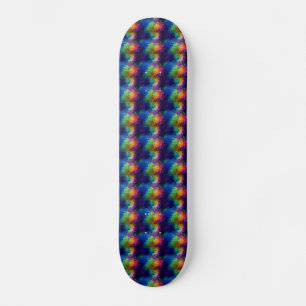 Skateboard Papier Tissu arc-en-ciel