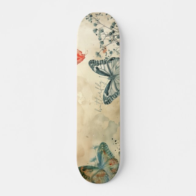 Skateboard Papillon (Devant)