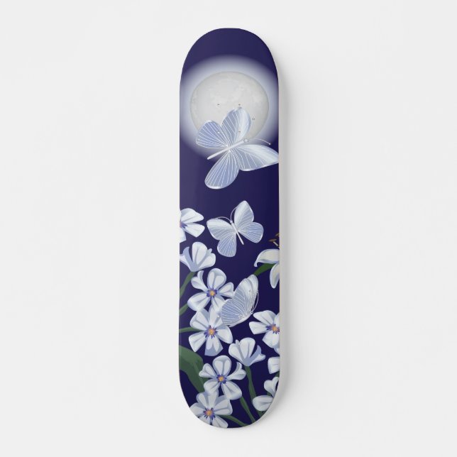 Skateboard Papillons Lune (Devant)