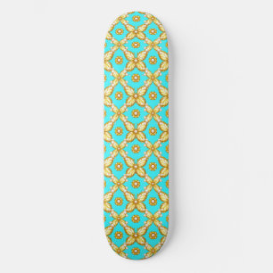 Skateboard Paquet Cadeau Papillon Floral Élégant Accent Perle