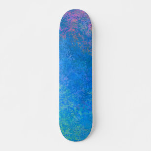 Skateboard Par l'encre d'alcool de mer, Abstraite acrylique