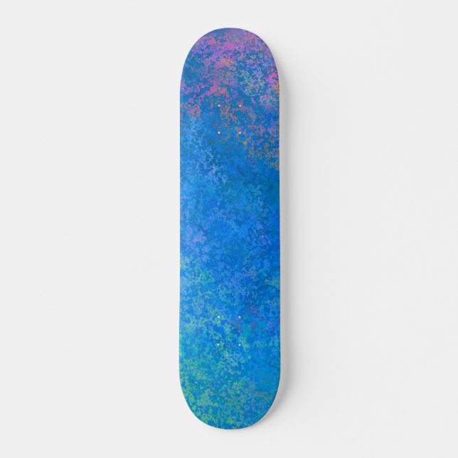 Skateboard Par l'encre d'alcool de mer, Abstraite acrylique (Devant)