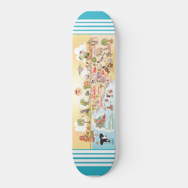 Skateboard Paradise de la plage de Californie du Sud (Recto)