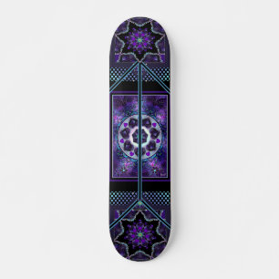 Skateboard Parapluie violet & coeurs .7