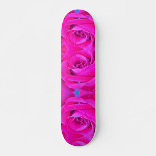 Skateboard Parfait Crimson rouge et bleu clair Rose détails