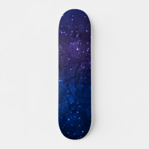 Skateboard Parmi les étoiles dans la Galaxie