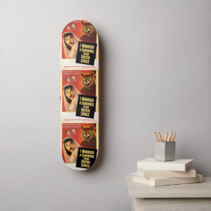 Skateboard Parodie d'écureuil de l'espace extra-atmosphérique