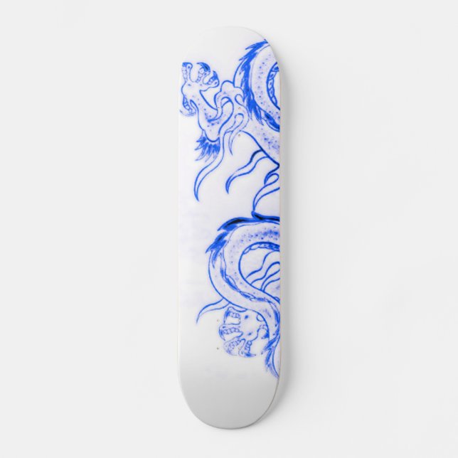 Skateboard Partie bleue de dragon de Zircon (Recto)