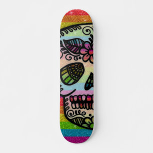 Skateboard Parties scintillant arc-en-ciel brillant Conceptio