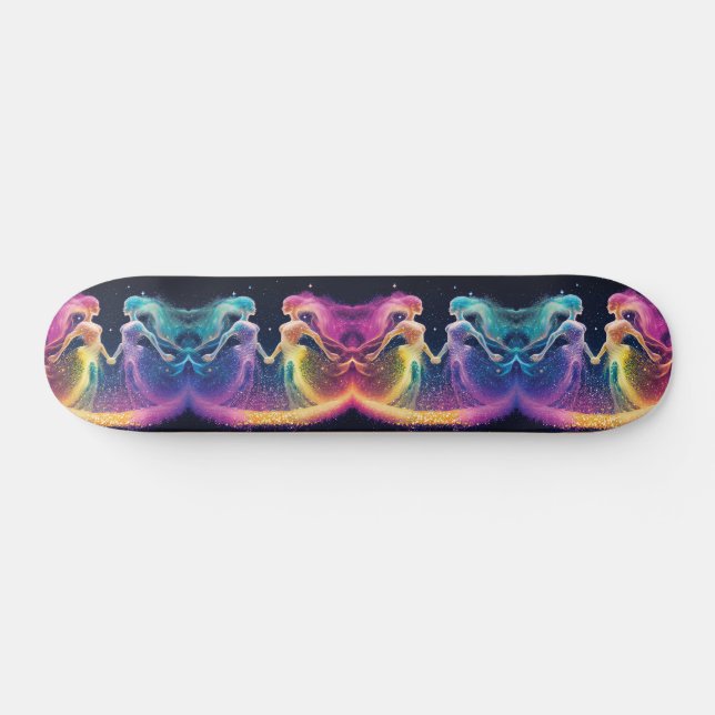 Skateboard Parties scintillant arc-en-ciel Galaxie cosmique É (Horz)