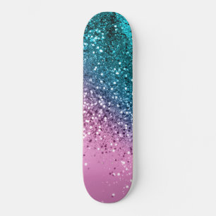 Skateboard Parties scintillant de la dame de plage tropicale 