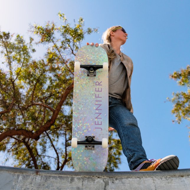Skateboard Parties scintillant holographique étincelle fille (Extérieur 1)