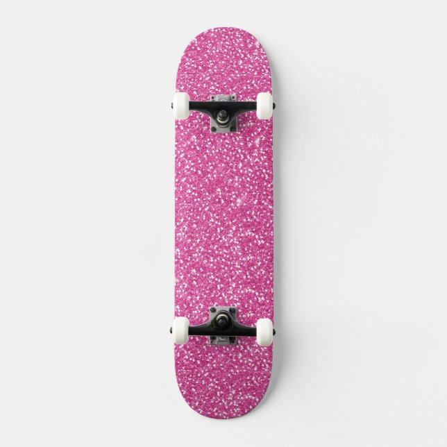 Skateboard Parties scintillant Neon Hot Pink tendance (Recto)