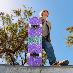 Skateboard Parties scintillant pétillante violette monogrammé