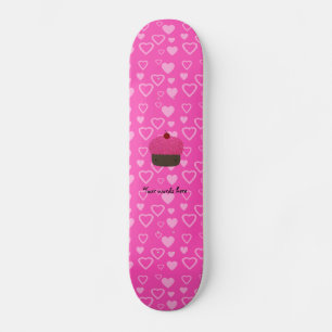 Skateboard Parties scintillant rose cupcake coeur rose