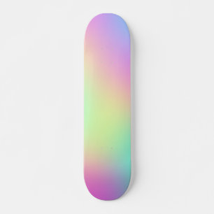 Skateboard Pastel Rainbow Colonnes Abstrait Blur Gradient Omb