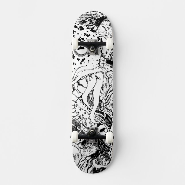 Skateboard Patin de Cthulhu (Recto)