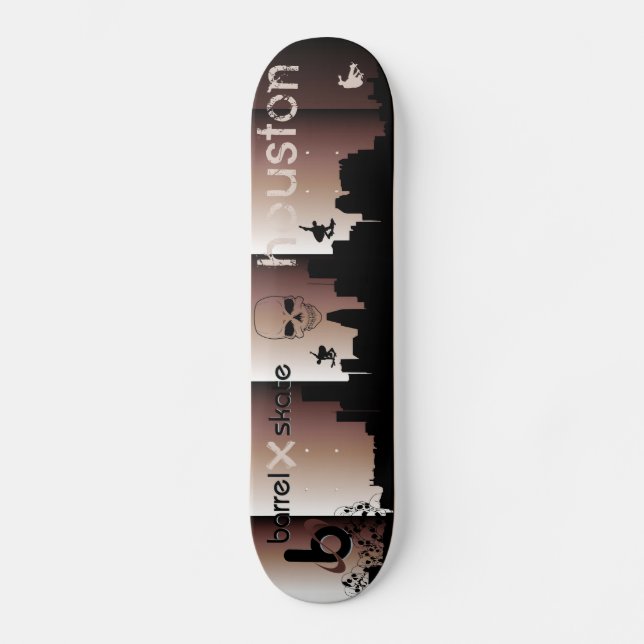 Skateboard Patin Houston du baril X (Recto)