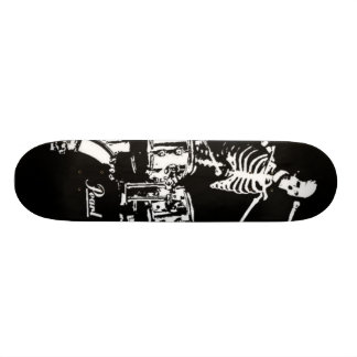 Skateboard patin squelettique de tambour