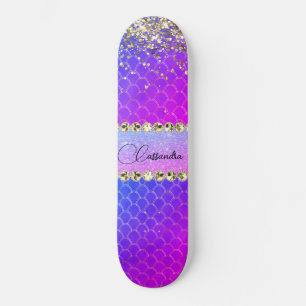 Skateboard Patinage à bille rose chaud