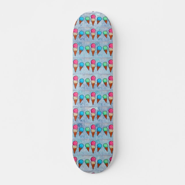 Skateboard Patinage à cônes de crème glacée (Devant)
