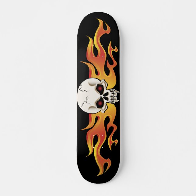 Skateboard Patinage à crâne tordu (Devant)
