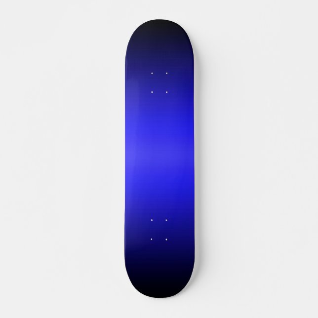 Skateboard Patinage à dégradé bleu à noir (Devant)