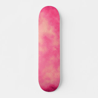 Skateboard Patinage à nuages de sable rose