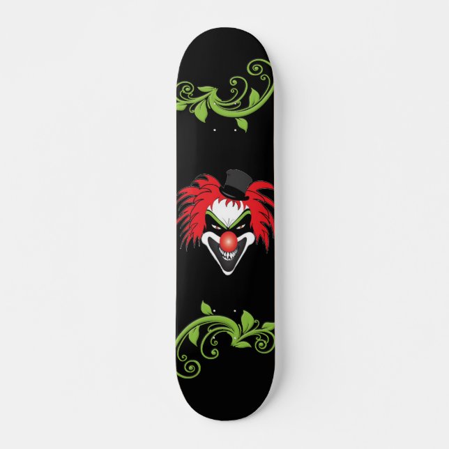 Skateboard Patinage à visage clown (Devant)
