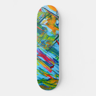 Skateboard Patinage Abstrait coloré