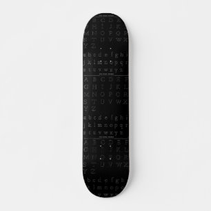 Skateboard Patinage Alphabet