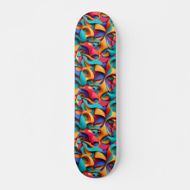 Skateboard Patinage artistique Abstrait (Devant)